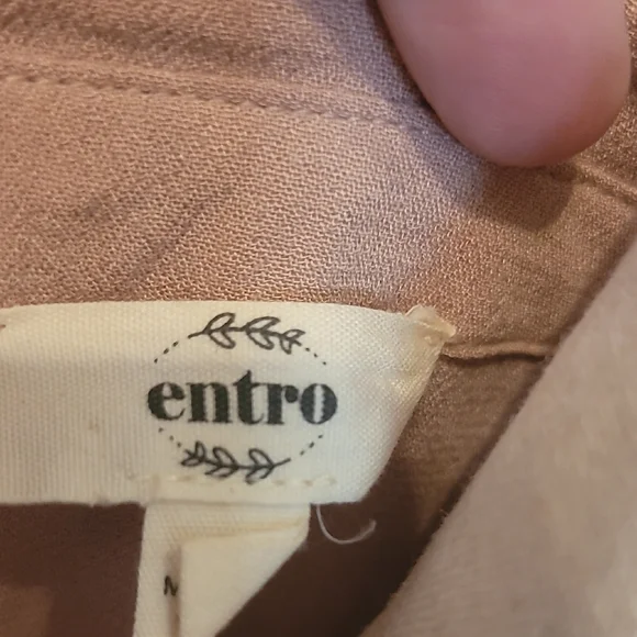 Entro Blouse in Warm Tan - Picture 2 of 4
